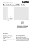 Bosch W11P User's Manual