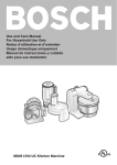 Bosch MUM 4750 UC User's Manual