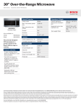 Bosch HMV3052U Product Information