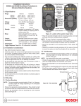 Bosch DS422I User's Manual