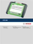 Bosch Appliances Welding Consumables KTS 340 User's Manual