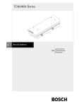 Bosch tc9346a User's Manual