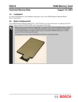 Bosch D5216 User's Manual
