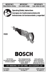 Bosch Power Tools RS20 User's Manual