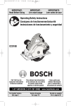 Bosch Power Tools CCS180 User's Manual