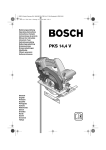 Bosch Power Tools Bosch PKS 14 User's Manual