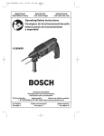 Bosch Power Tools 11250VSR User's Manual