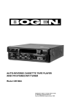 Bogen CR100A User's Manual