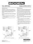 Bogen CA10A User's Manual