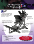 BodyCraft F660 User's Manual