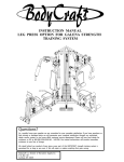 BodyCraft GALENA STRENGTH User's Manual