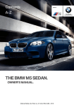 BMW M5 Owner's Manual