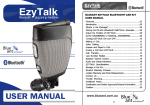 BlueAnt Wireless EzyTalk User's Manual
