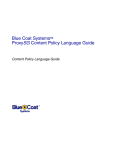 Blue Coat Systems Time Clock Proxy SG User's Manual