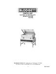 Blodgett BLG-40E User's Manual
