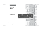 Blaupunkt RHODOS CC 25 User's Manual