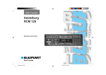 Blaupunkt HEIDELBERG RCM 126 User's Manual