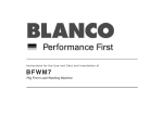 Blanco BFWM7 User's Manual