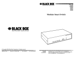 Black Box SW925A User's Manual