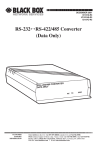 Black Box RS IC107AE-R3 User's Manual