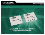 Black Box Remote Port USB User's Manual