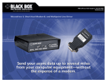 Black Box MICRODRIVER 9 User's Manual