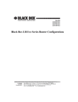 Black Box LR1104A-T1/E1 User's Manual