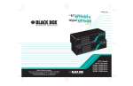 Black Box KV3000 User's Manual