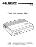 Black Box FX160A User's Manual