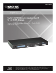 Black Box VSW-HDMI4X4-B User's Manual