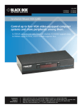Black Box Switch ServSwitch Wizard VGA (USB) User's Manual