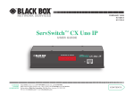 Black Box kv1161a User's Manual