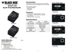 Black Box ACS2001A User's Manual