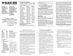 Black Box LMC100A-LC User's Manual