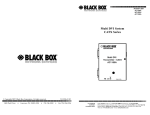 Black Box Electronic Accessory Multi DVI System CATX Series User's Manual