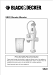 Black & Decker SB22 Instruction Manual