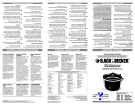 Black & Decker RC800 User's Manual