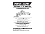 Black & Decker PSL12 User's Manual