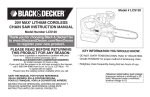 Black & Decker LCS120 User's Manual