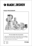 Black & Decker FX1000 User's Manual