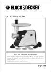 Black & Decker FM1400 Instruction Manual