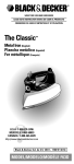 Black & Decker F63D Use & Care Manual