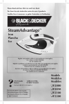 Black & Decker F2000, Use & Care Manual