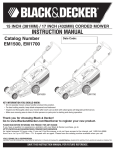 Black & Decker EM1500 User's Manual