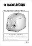 Black & Decker EF45 Instruction Manual