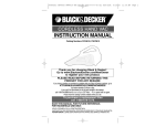 Black & Decker CWV9610 User's Manual