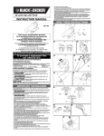 Black & Decker CWV1408 User's Manual