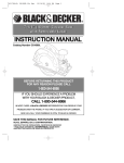 Black & Decker CS1000L Instruction Manual