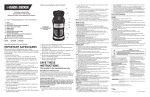Black & Decker CM2020R Use & Care Manual