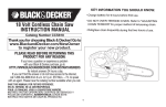 Black & Decker CCS818 User's Manual